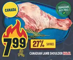 Marché Adonis CANADIAN LAMB SHOULDER HALAL offer