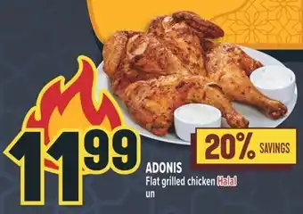 Marché Adonis ADONIS Flat grilled chicken Halal offer