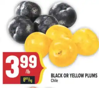 Marché Adonis BLACK OR YELLOW PLUMS offer