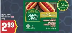 Marché Adonis MAPLE LODGE CHICKEN WIENERS HALAL offer