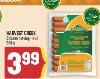 Marché Adonis HARVEST CREEK Chicken hot-dog Halal offer