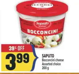 Marché Adonis SAPUTO Bocconcini cheese offer