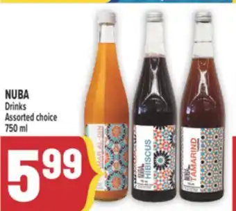 Marché Adonis NUBA Drinks offer