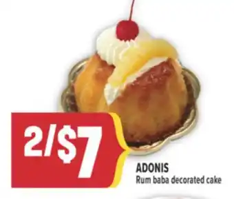 Marché Adonis ADONIS Rum baba decorated cake offer