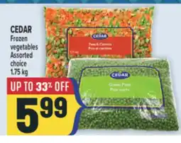 Marché Adonis CEDAR FROZEN VEGETABLES offer