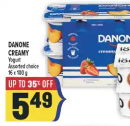 Marché Adonis DANONE CREAMY YOGURT offer