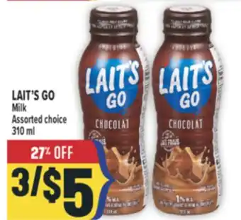 Marché Adonis LAIT'S GO MILK offer