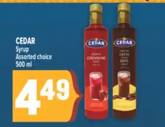 Marché Adonis CEDAR Syrup offer