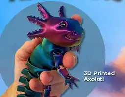 Showcase 3D Printed Axolotl offer