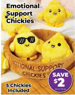 Showcase Emotional Support Chickies offer