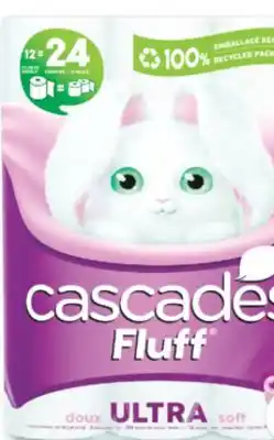 Familiprix CASCADES Fluff Bathroom tissue, 12 double rolls offer