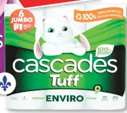 Familiprix CASCADES Tuff Enviro Paper towels, 6 jumbo rolls offer