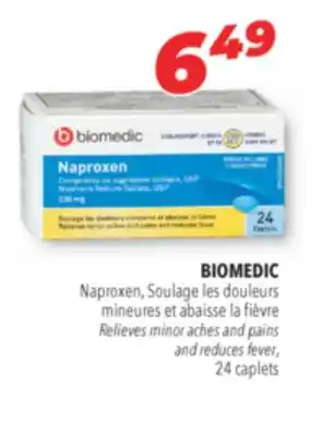 Familiprix BIOMEDIC Relieves minor aches and pains and reduces fever offer