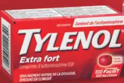 Familiprix TYLENOL Acetaminophen, 500 mg, 100 caplets or tablets or Arthritis pain, 650 mg, 50 caplets offer