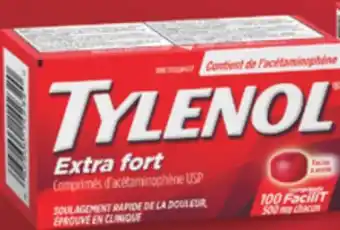 Familiprix TYLENOL Acetaminophen, 500 mg, 100 caplets or tablets or Arthritis pain, 650 mg, 50 caplets offer