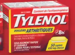 Familiprix Tylenol arthritis pain 650mg caplets 50un offer