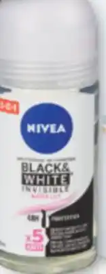 Familiprix Nivea Black & White invisible antiperspirant roll-on Water Lily 50ml offer