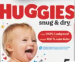 Familiprix Huggies Snug & Dry baby diapers Size 5 - 68un offer