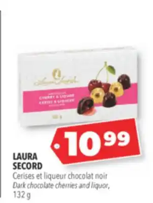 Familiprix LAURA SECORD Dark chocolate cherries and liquor, 132 g offer