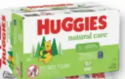 Familiprix Huggies Natural Care sensitive skin & fragrance free baby wipes 10x56un offer