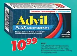 Familiprix ADVIL acetaminophen, Ibuprofen 125 mg and Acetaminophen, 250 mg, 36 tablets offer