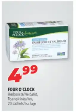 Familiprix FOUR O'CLOCK Herbalist, Herbal tea, 20 tea bags offer