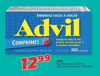 Familiprix ADVIL Ibuprofen, 200 mg, 100 tablets or 100 caplets offer