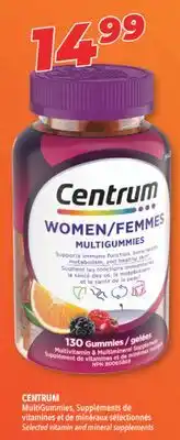 Familiprix CENTRUM Selected vitamin and mineral supplements offer