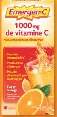 Familiprix EMERGEN-C Selected vitamin and mineral supplements offer