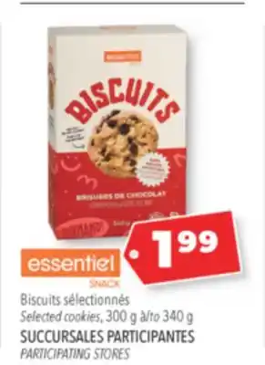 Familiprix Essentiel Snack biscuits chocolate chip 340g offer