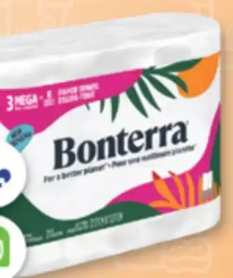 Familiprix BONTERRA Bathroom tissue, 6 mega rolls, Tissues, 3 mega packs or Paper towels, 3 mega rolls offer