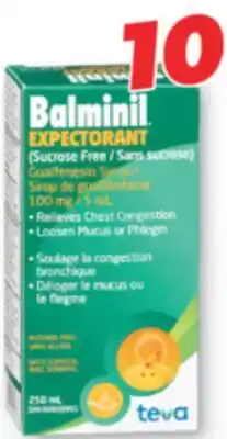 Familiprix Balminil expectorant syrup 250ml offer