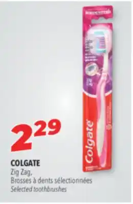 Familiprix COLGATE Zig Zag, Selected toothbrushes offer