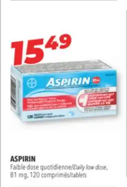 Familiprix ASPIRIN Daily low dose, 81 mg, 120 tablets offer