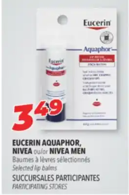 Familiprix EUCERIN AQUAPHOR, NIVEA or NIVEA MEN Selected lip balms offer