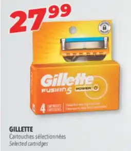 Familiprix GILLETTE Selected cartridges offer