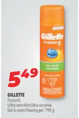 Familiprix GILLETTE Fusion5, Ultra sensible Shaving gel offer