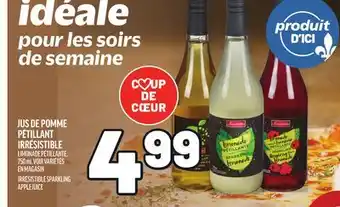 Metro JUS DE POMME PÉTILLANT IRRÉSISTIBLE | IRRÉSISTIBLE SPARKLING APPLE JUICE offer