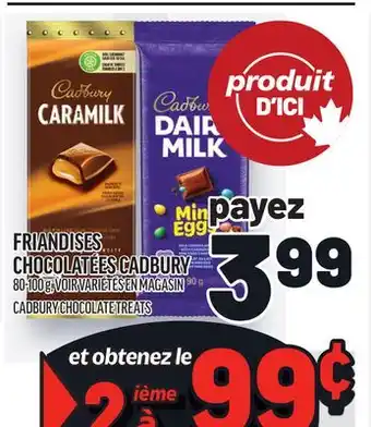 Metro FRIANDISES CHOCOLATÉES CADBURY | CADBURY CHOCOLATE TREATS offer