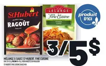 Metro MÉLANGE À SAUCE ST-HUBERT, FINE CUISINE | ST-HUBERT, FINE CUISINE SAUCE MIX offer