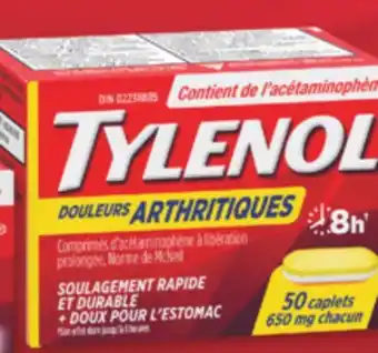 Familiprix TYLENOL Arthritis pain, 650 mg, 50 caplets offer