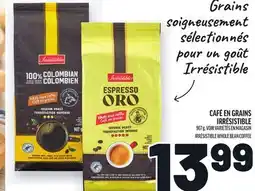 Metro CAFÉ EN GRAINS IRRÉSISTIBLE | IRRÉSISTIBLE WHOLE BEAN COFFEE offer