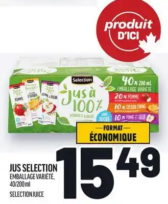 Metro JUS SELECTION | SELECTION JUICE offer