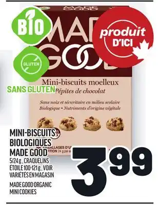 Metro MINI-BISCUITS BIOLOGIQUES MADE GOOD | MADE GOOD ORGANIC MINI COOKIES offer