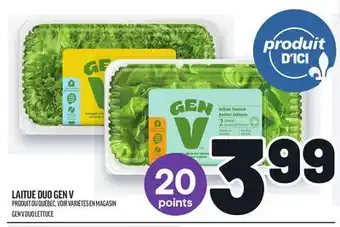 Metro LAITUE DUO GEN V | GEN V DUO LETTUCE offer