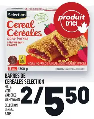 Metro BARRES DE CÉRÉALES SELECTION | SELECTION CEREAL BARS offer