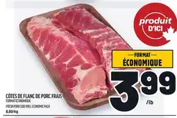 Metro CÔTES DE FLANC DE PORC FRAIS | FRESH PORK SIDE RIBS, ECONOMIC PACK offer