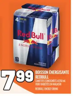 Metro BOISSON ÉNERGISANTE REDBULL | REDBULL ENERGY DRINK offer