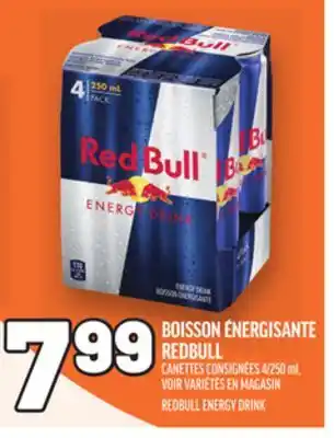 Metro BOISSON ÉNERGISANTE REDBULL | REDBULL ENERGY DRINK offer