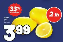 Metro CITRONS CHOIX | CHOICE LEMONS offer